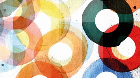 Coloured Abstract Circles 1199X350